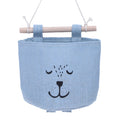 Cotton Linen Storage Home Wardrobe Hang Bag Door Wall Pouch Cosmetic Toys Organize Pocket stationery Contain for Room