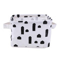 Desktop Sundries Storage Basket Bag Foldable Cosmetic Storage Box Cotton Linen Kids Toy Organizer Storage Container