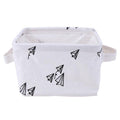 Desktop Sundries Storage Basket Bag Foldable Cosmetic Storage Box Cotton Linen Kids Toy Organizer Storage Container