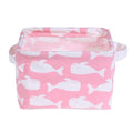 Desktop Sundries Storage Basket Bag Foldable Cosmetic Storage Box Cotton Linen Kids Toy Organizer Storage Container