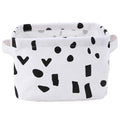 Desktop Sundries Storage Basket Bag Foldable Cosmetic Storage Box Cotton Linen Kids Toy Organizer Storage Container