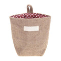 Retro Cotton Linen Storage Box Cosmetic Makeup Sundries Basket Mini Desktop Storage Bag Door Hanging Bags