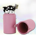 1Pcs New High Quality Travel Leather Cosmetic Brush Pen Holder Makeup Brushes Tools Storage Empty Holder Makeup Organizer Bag