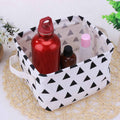 Desktop Sundries Storage Basket Bag Foldable Cosmetic Storage Box Cotton Linen Kids Toy Organizer Storage Container
